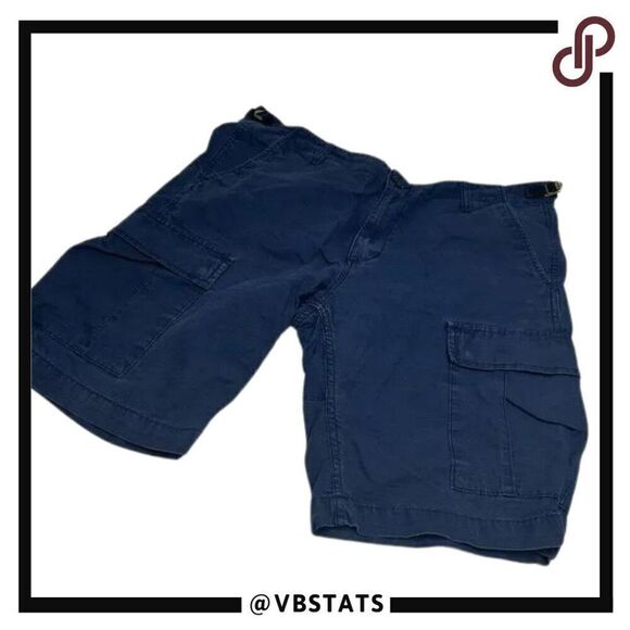 Carhartt WIP Navy Blue Cargo Shorts in Size 34W x 9.5IS - Picture 1 of 8